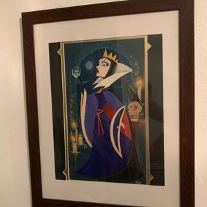 Evil queen print in frame
